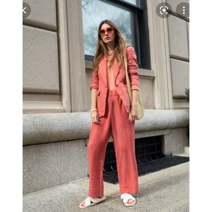 J.Crew Barrington Linen Cupro Blend Trouser Pant Size 8